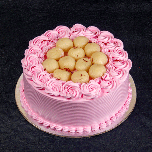Rosette Rasgulla cake